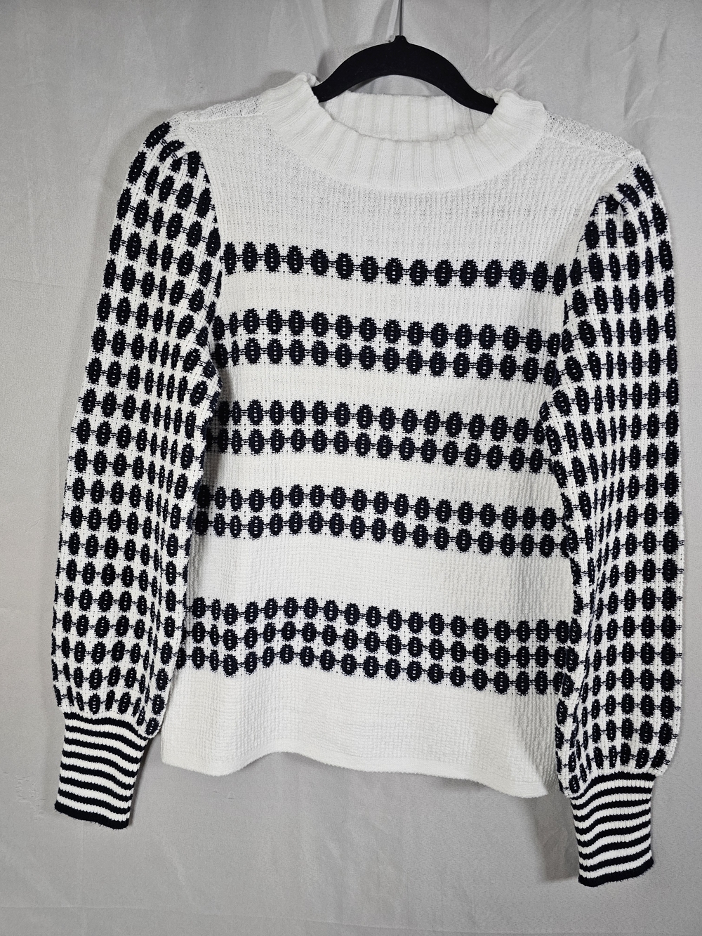 NIC+ZOE Pattern Waffle Stitch‎ Sweater Sz M - Picture 2 of 11